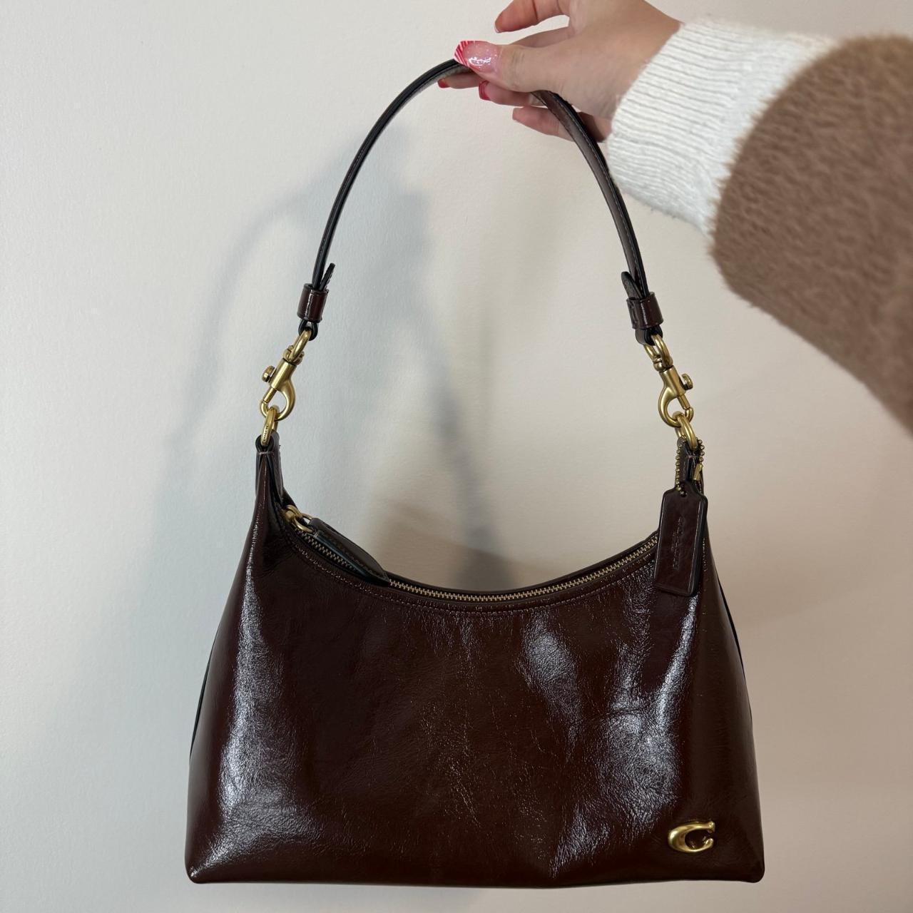 Coach Juliet Glazed Maple Leather Shoulder Bag