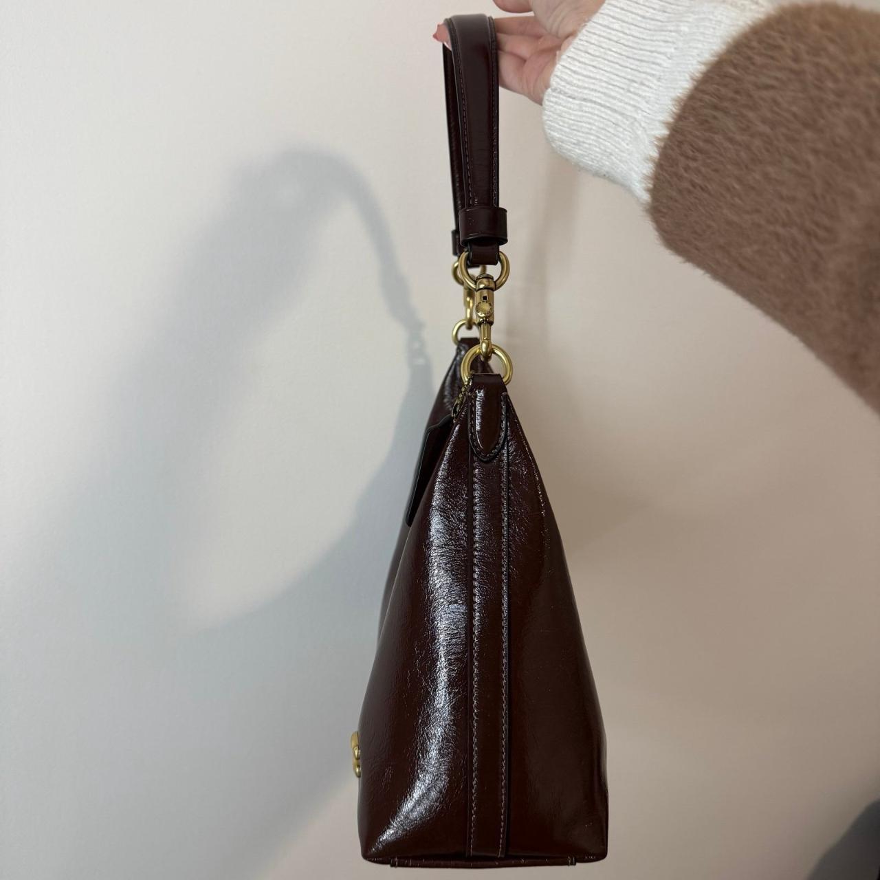 Coach Juliet Glazed Maple Leather Shoulder Bag