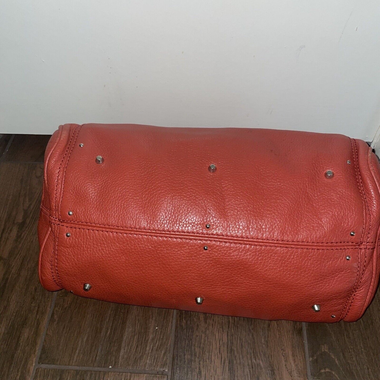 Chloe Paddington Hand Shoulder Bag Red orange Leather Silver hardware-NO LOCK.